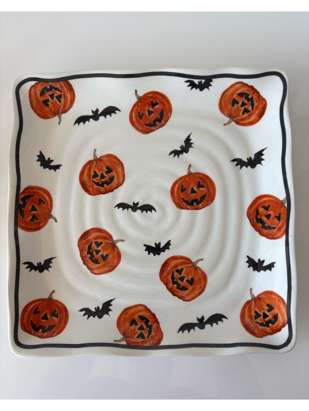NEW Halloween Pumpkin Serving Platter